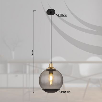 Globo - Chandelier on a string 1xE27/40W/230V