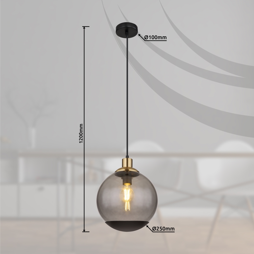Globo - Chandelier on a string 1xE27/40W/230V