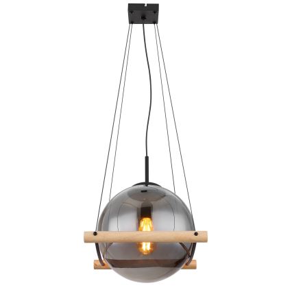 Globo - Chandelier on a string 1xE27/15W/230V rubber tree