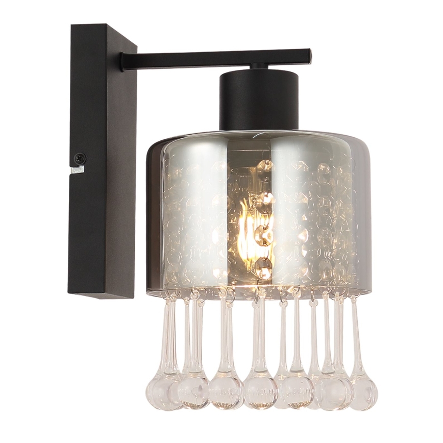 Globo - Wall lamp 1xE27/60W/230V black