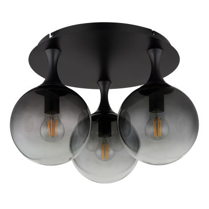 Globo - Surface-mounted chandelier 3xE27/10W/230V d. 46 cm black
