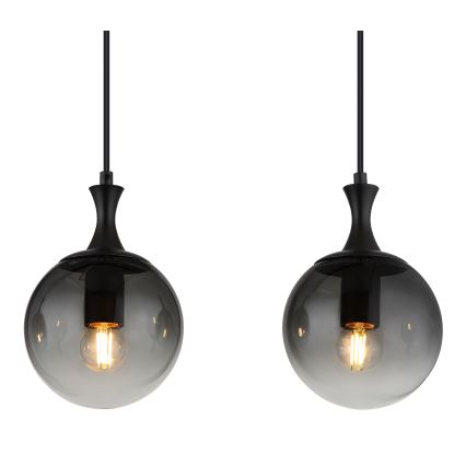 Globo - Chandelier on a string 4xE27/10W/230V black