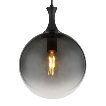 Globo - Chandelier on a string 1xE27/10W/230V d. 25 cm black