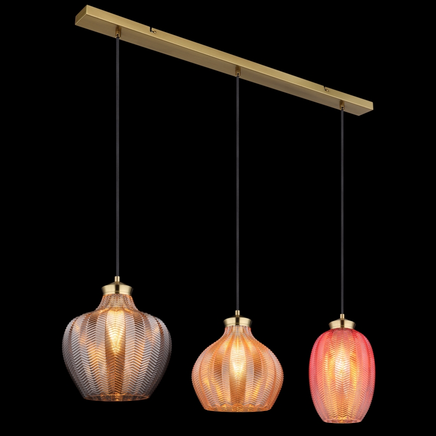 Globo - Cable pendant light 3xE27/60W/230V