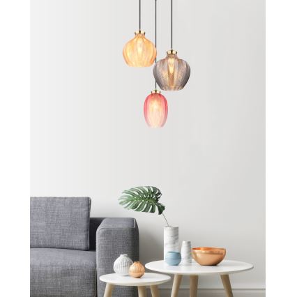 Globo - Cable-hung pendant light, 3 x E27/60W/230V, Ø 45 cm