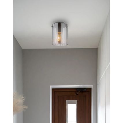 Globo - Ceiling light 1xE27/40W/230V d. 18 cm grey
