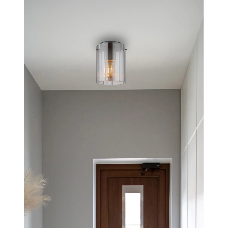 Globo - Ceiling light 1xE27/40W/230V d. 18 cm grey