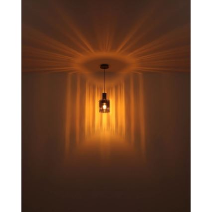 Globo - Chandelier on a string 1xE27/40W/230V d. 18 cm grey
