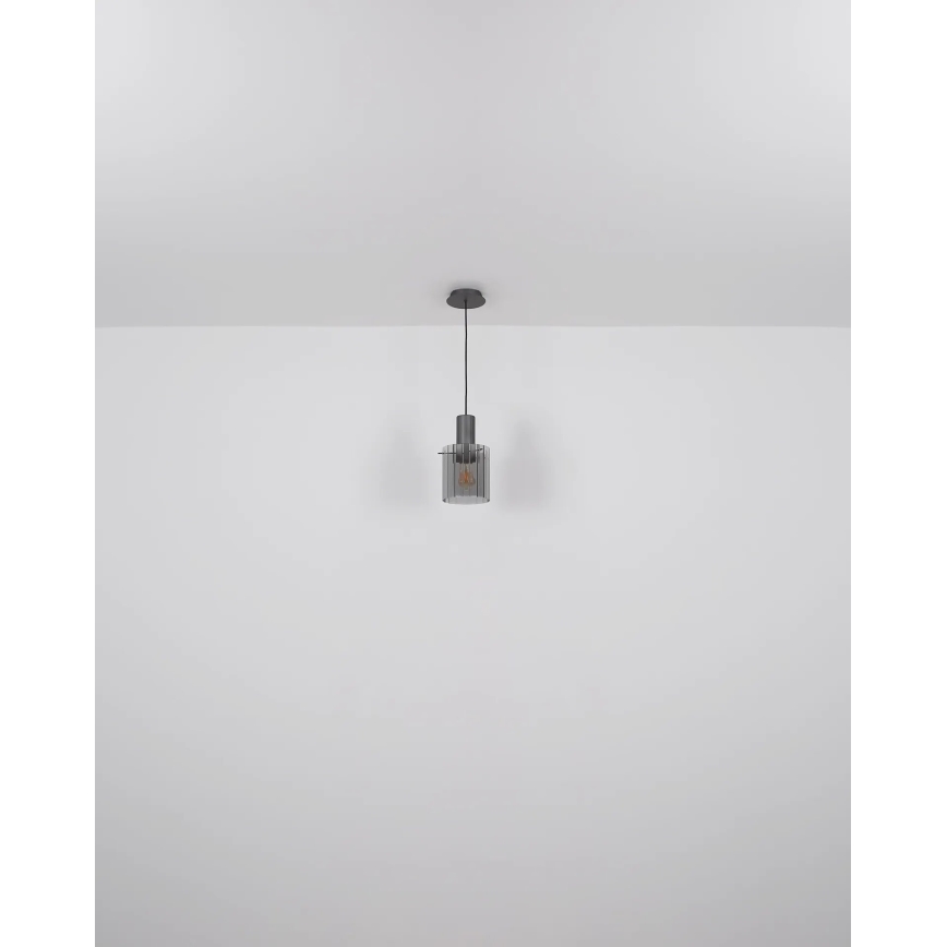 Globo - Chandelier on a string 1xE27/40W/230V d. 18 cm grey