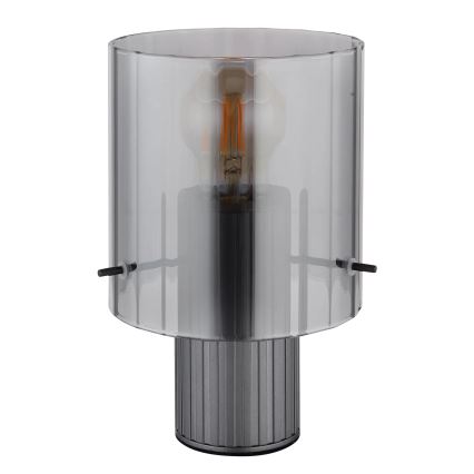 Globo - Table lamp 1xE27/40W/230V d. 14 cm grey