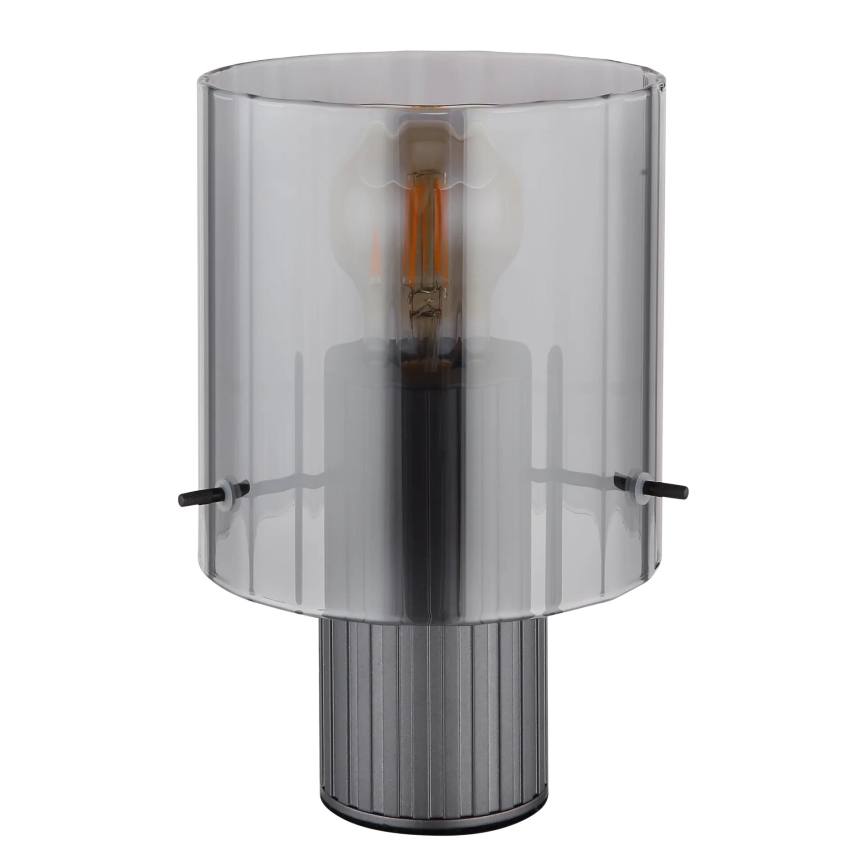 Globo - Table lamp 1xE27/40W/230V d. 14 cm grey