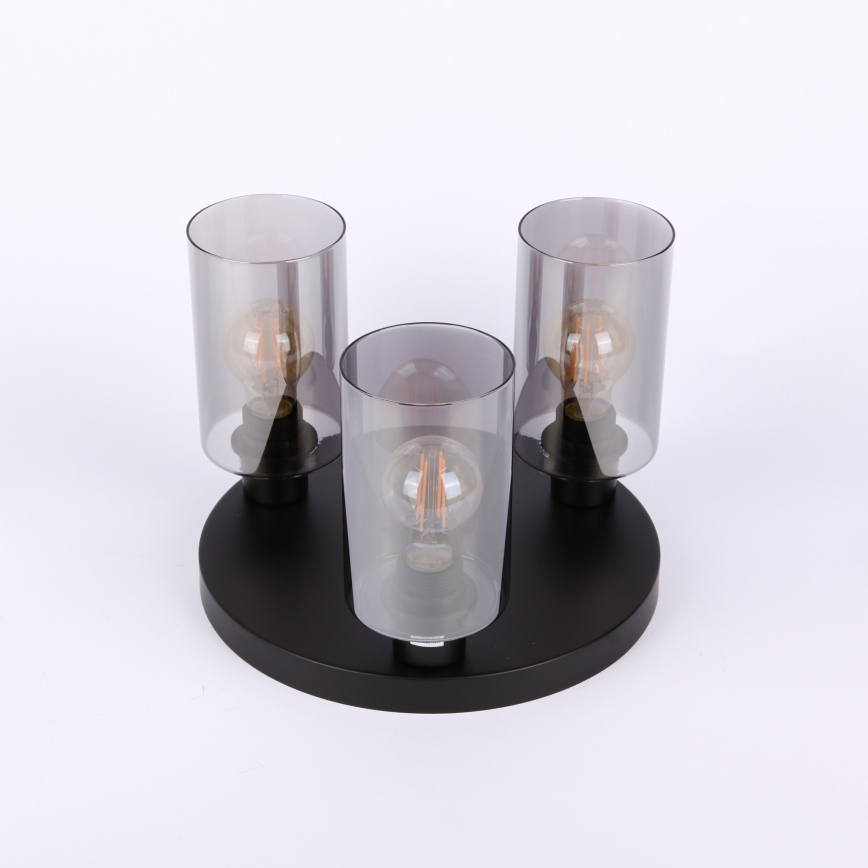 Globo - Surface-mounted chandelier 3xE27/40W/230V d. 40,5 cm black