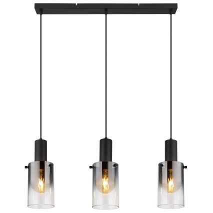 Globo - Chandelier on a string 3xE27/40W/230V black