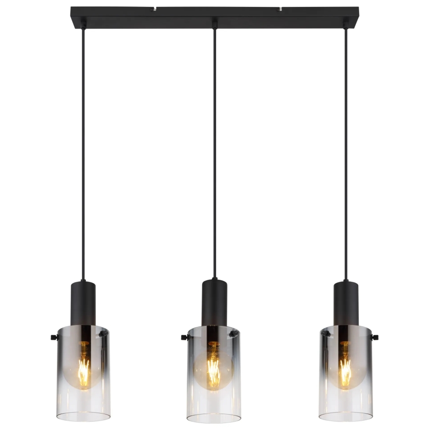 Globo - Chandelier on a string 3xE27/40W/230V black