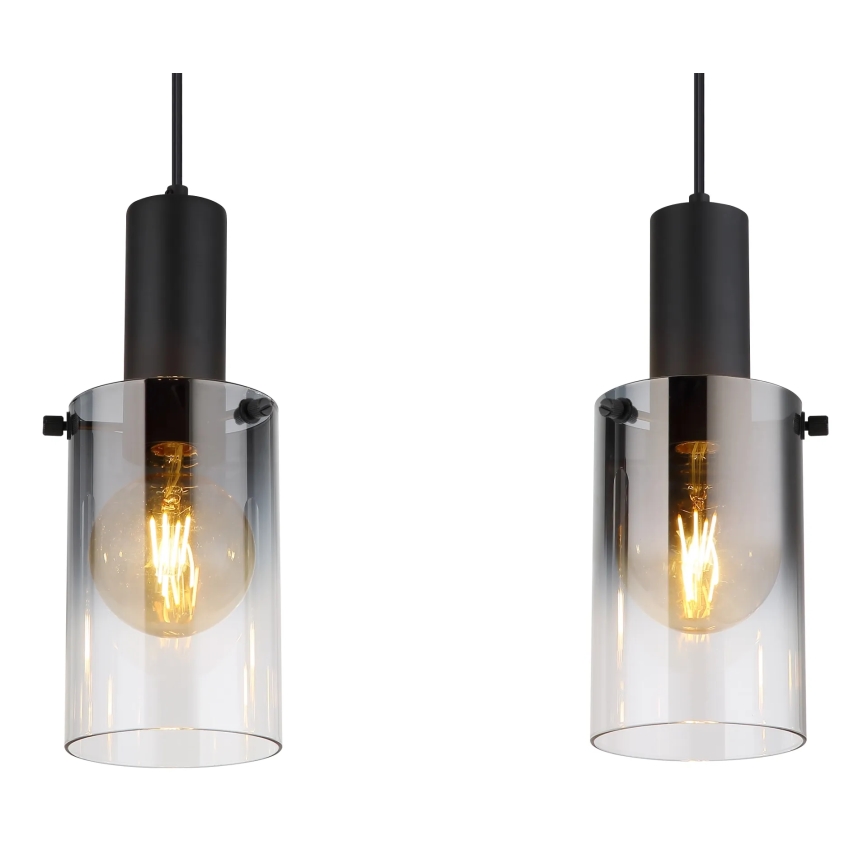 Globo - Chandelier on a string 3xE27/40W/230V black