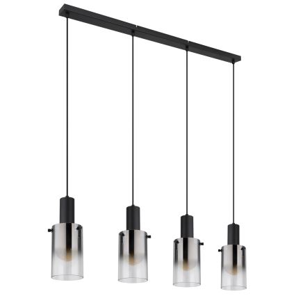 Globo - Chandelier on a string 4xE27/40W/230V black