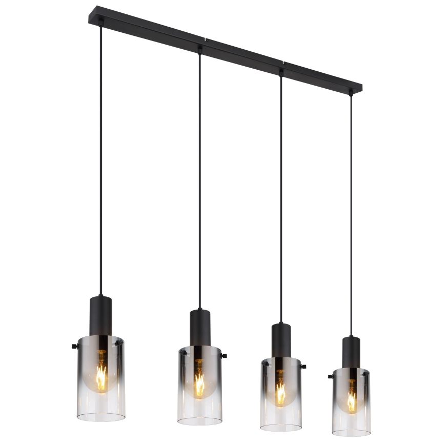 Globo - Chandelier on a string 4xE27/40W/230V black