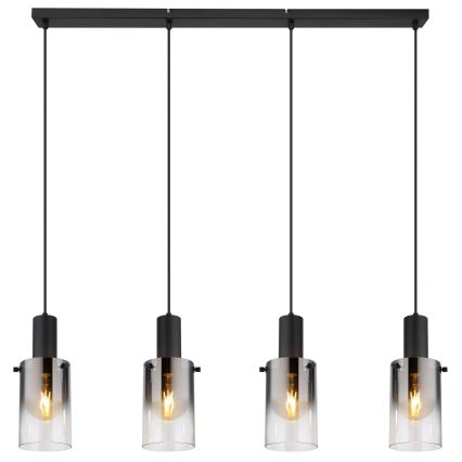 Globo - Chandelier on a string 4xE27/40W/230V black
