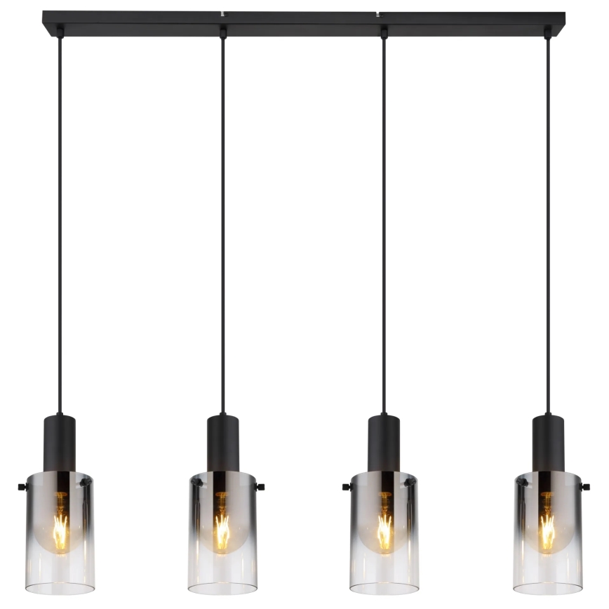 Globo - Chandelier on a string 4xE27/40W/230V black