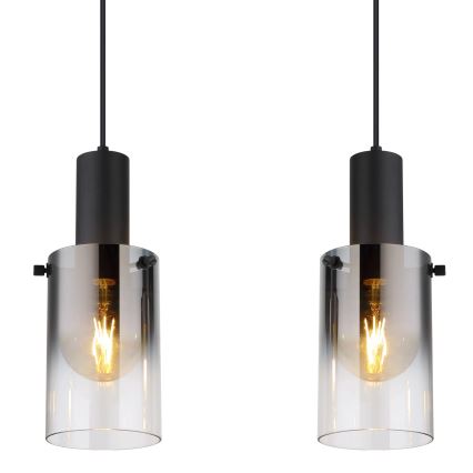 Globo - Chandelier on a string 4xE27/40W/230V black