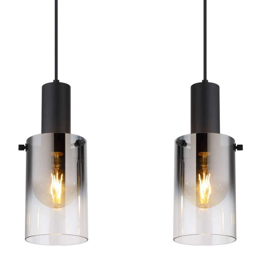 Globo - Chandelier on a string 4xE27/40W/230V black