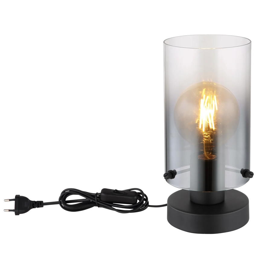 Globo - Table lamp 1xE27/40W/230V d. 12,5 cm black