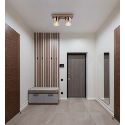 Globo - Ceiling Light, 2x E27 (40W each), 230V, 16x41 cm