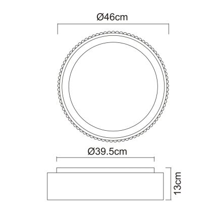 Globo - LED ceiling light LED/45W/230V 2700/4000/6000K Ø 46 cm white
