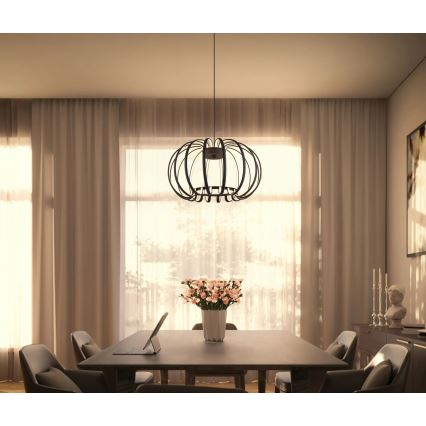 Globo - Dimmable LED Pendant Light on Cable LED/40W/230V 3000K Black