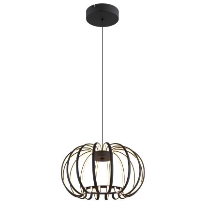 Globo - Dimmable LED Pendant Light on Cable LED/40W/230V 3000K Black