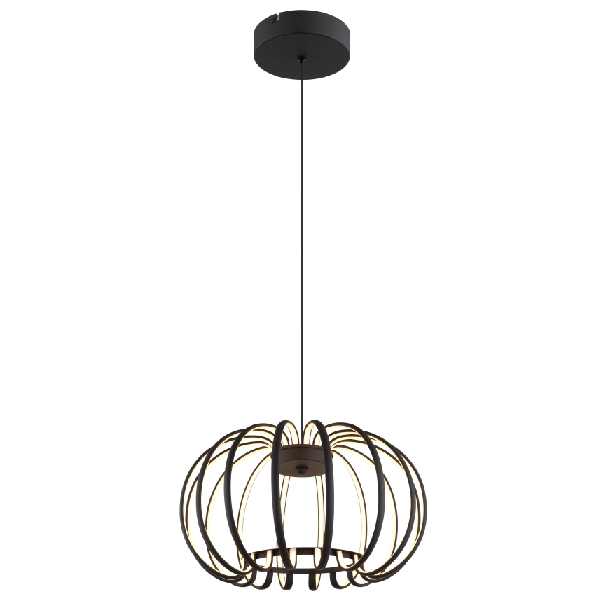 Globo - Dimmable LED Pendant Light on Cable LED/40W/230V 3000K Black