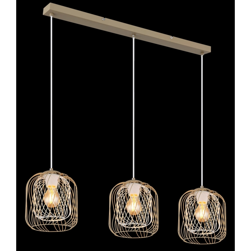 Globo - Cable-suspended chandelier 3xE27/40W/230V
