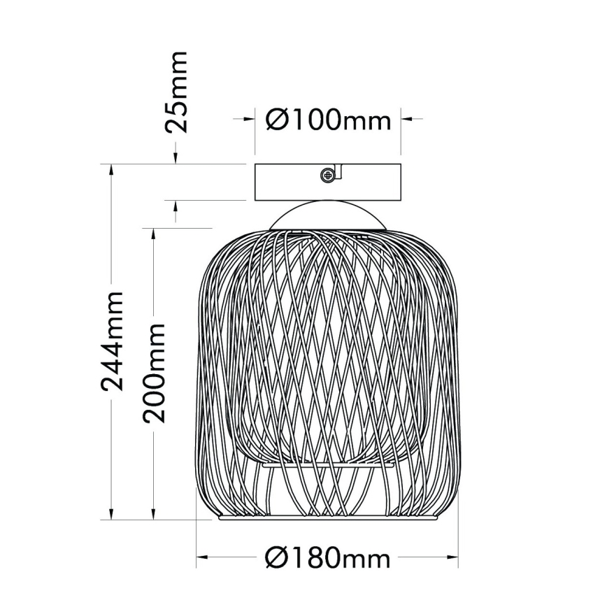 Globo - Ceiling light 1x E27/40W/230V Ø 18 cm