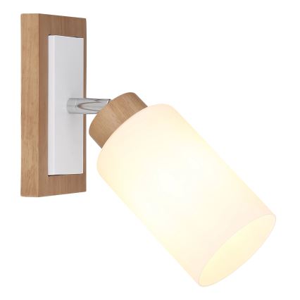 Globo - Wall-mounted spotlight 1xE27/60W/230V beige/white