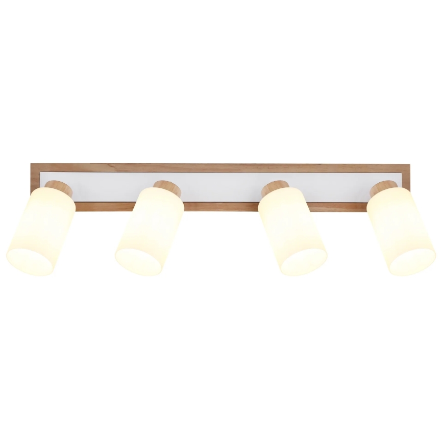 Globo - Spotlight fixture 4xE27/60W/230V oak/white