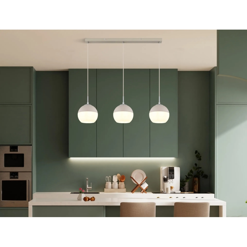 Globo - Cable-suspended pendant 3xE27/60W/230V