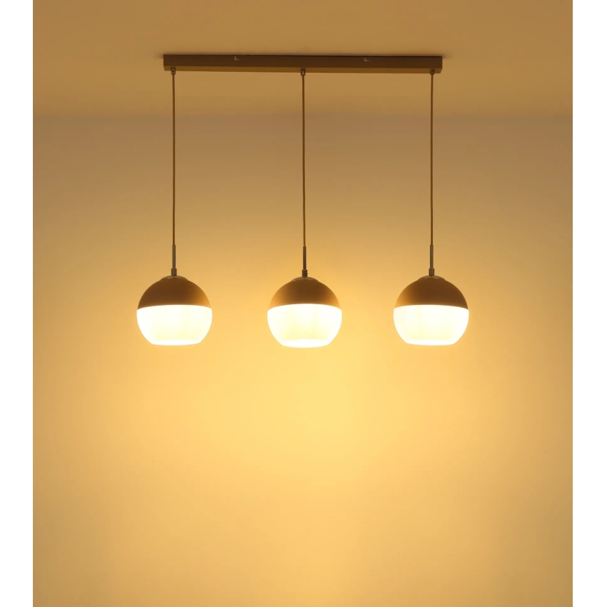 Globo - Cable-suspended pendant 3xE27/60W/230V