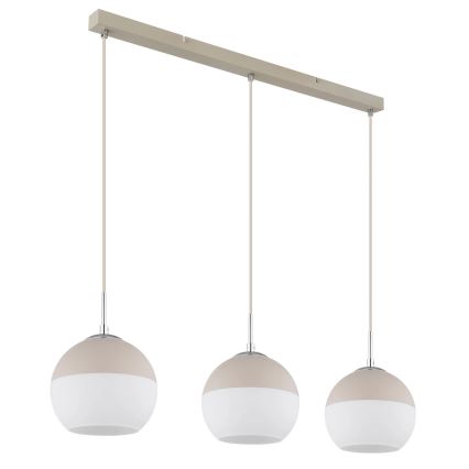Globo - Cable-suspended pendant 3xE27/60W/230V