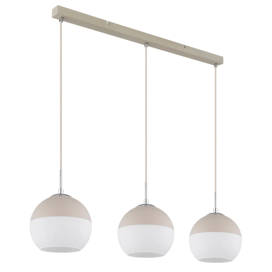 Globo - Cable-suspended pendant 3xE27/60W/230V