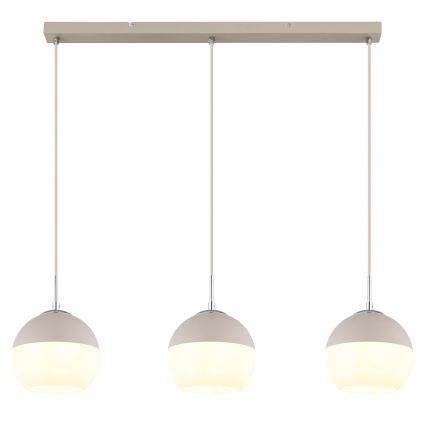 Globo - Cable-suspended pendant 3xE27/60W/230V