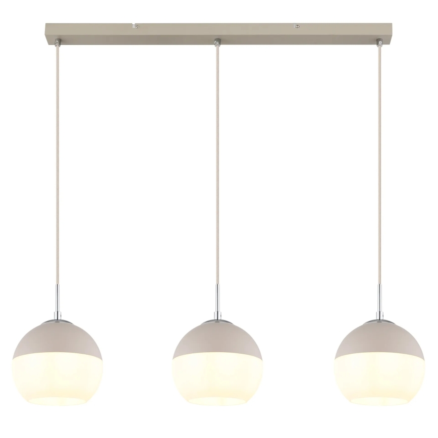 Globo - Cable-suspended pendant 3xE27/60W/230V