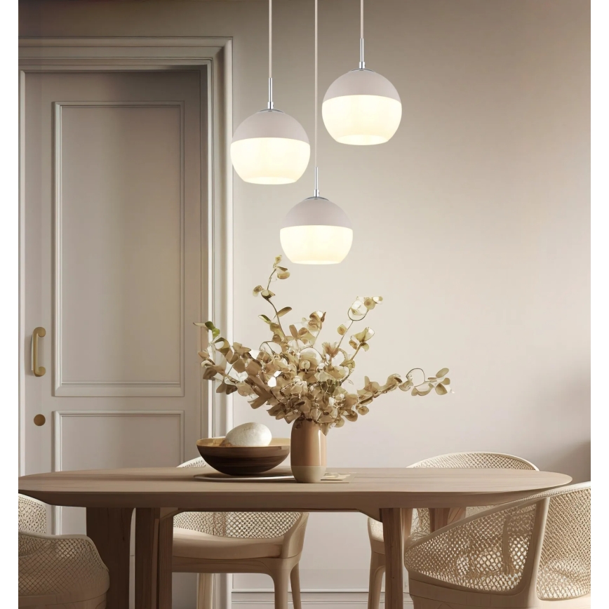 Globo - Cable-suspended pendant 3xE27/60W/230V