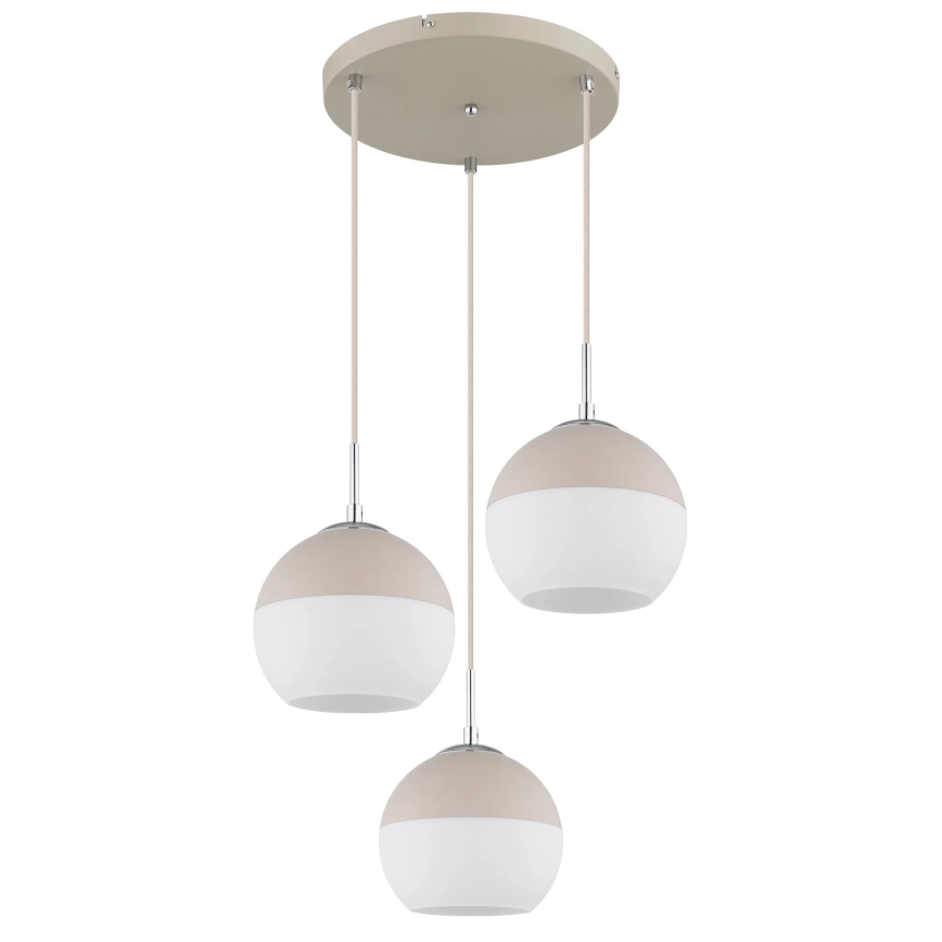 Globo - Cable-suspended pendant 3xE27/60W/230V