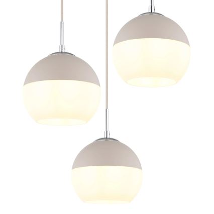Globo - Cable-suspended pendant 3xE27/60W/230V