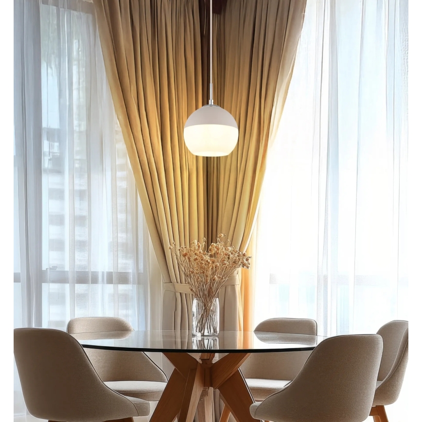 Globo - Cable-hung pendant light 1xE27/60W/230V Ø 20 cm