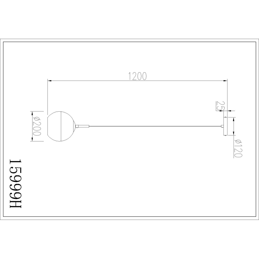 Globo - Cable-hung pendant light 1xE27/60W/230V Ø 20 cm