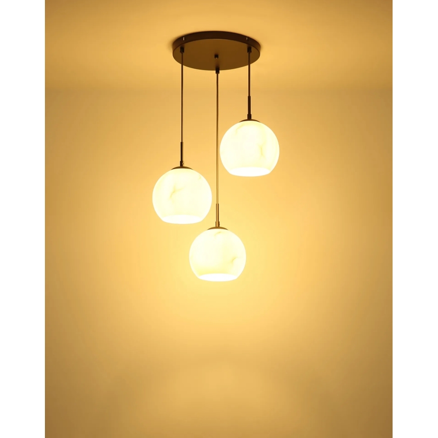 Globo - Cable pendant light 3xE27/60W/230V Ø 42,5 cm
