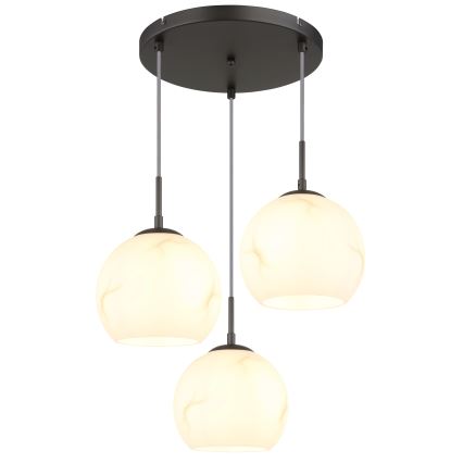 Globo - Cable pendant light 3xE27/60W/230V Ø 42,5 cm