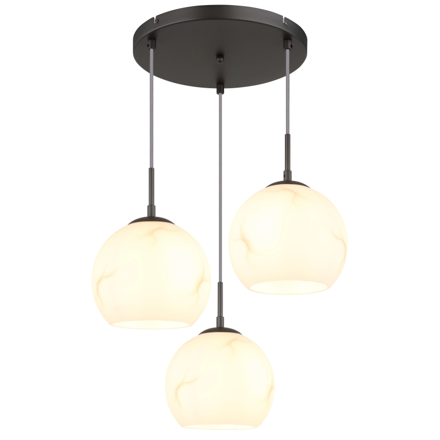 Globo - Cable pendant light 3xE27/60W/230V Ø 42,5 cm