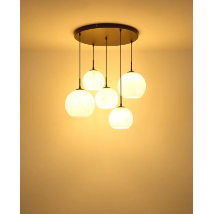 Globo - Cable-suspended pendant, 5x E27/60W/230V, Ø 75 cm